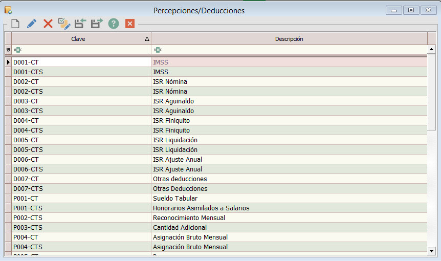 Percepciones y Deducciones 